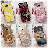 ราคา สําหรับ Samsung Galaxy S8 S8+ ใหม่ Elegant Floral Cat จิตรกรรมปลอก SamsungS8 S8 Plus ซิลิโคนนุ่ม TPU เคสโทรศัพท์ (43562590147)