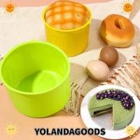 ราคา YOLANDAGOODS1 แม่พิมพ์อบซิลิโคน, แม่พิมพ์เค้กทรงกระบอกหลากสีเกรดอาหาร, วัสดุซิลิโคนรูปทรงกระบอกทนอุณหภูมิสูงกระทะขนมปังเตาอบอบ (52158047616)