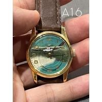 ราคา นาฬิกาไขลานหน้าการ์ตูนย์เข็มวินาทีแผ่นจานดิสของใหม่เก่าเก็บ Vintage Watch Football & Helicopter Winding Swiss Made (25967818066)