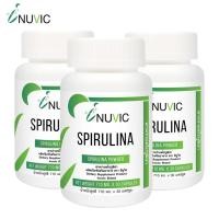 ราคา [แพ็ค 3 ขวด] สาหร่ายสไปรูลิน่า อินูวิค Spirulina Inuvic สาหร่ายเกลียวทอง สาหร่าย สไปรูลิน่า สไปรูลิน่า 500 มก. Spirulina (41015127685)
