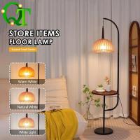 ราคา [พร้อมส่ง] โคมไฟตั้งพื้น LED ปรับ 3 สี + โต๊ะเขียนหนังสือ ดีไซน์อีเกีย (IKEA Style) โคมไฟอ่านหนังสือ ไฟตั้งห้องนอน ไฟตกแ (54407397351)