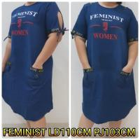 ราคา กางเกงยีนส์ Dres สีกรมท่า FEMINIST 130.0 Overal Jeans Ld110 Fit XXXL (9715694685)