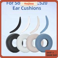 ราคา YUJINX 1 คู่หูฟังแผ่นรองหูฟัง,เปลี่ยนโปรตีนหนังชุดหูฟัง Earmuff,หูฟังอุปกรณ์เสริมฟองน้ําโฟมหูเบาะสําหรับ WH-CH520 / CH520 หูฟังซ่อม (50758553493)