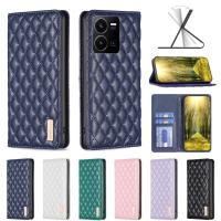 ราคา เคสโทรศัพท์หนัง ฝาพับแม่เหล็ก ลายตารางหมากรุก พร้อมช่องใส่บัตร หรูหรา สําหรับ Vivo Y35 Y22 Y22S Y21 Y21S Y21T Y02S Y15S Y15A Y51 Y31 Y51S Y51A (20757506704)