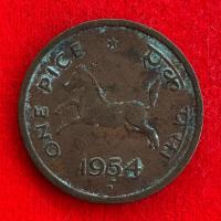 ราคา อินเดีย India 1 pice ปี 1954 (49654630708)