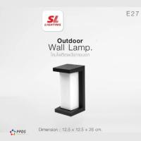 ราคา SL LIGHTING | Outdoor Wall Lamp โคมไฟติดผนังภายนอก ขั้วE27 รุ่น SL-10-1064W/BK (27875690676)