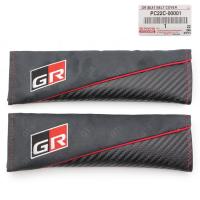 ราคา นวมหุ้มเบลท์ ลาย GR ของแท้ 2 ชิ้น สีดำด้าน Toyota Vigo,Revo,Rocco,Vios,Altis,Fortuner (10866280901)