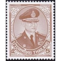 ราคา B1-10-4 แสตมป์ไทยยังไม่ได้ใช้ แสตมป์พระรูป ร.9 ชุดที่ 10 ดวงราคา 5 บาท ดวงเดี่ยว (ยังไม่ใช้) (11185985926)