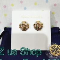ราคา พร้อมส่ง TORY BURCH APPLIED LOGO STUD EARRINGS : (6626407048)