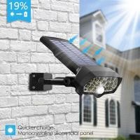 ราคา LED Light PIR Motion Sensor Waterproof Solar Powered Spotlights Wall Outdoor Garden Decorati (28916921385)