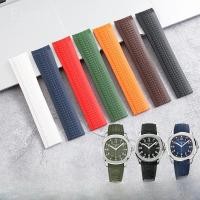ราคา สําหรับ Original Patek Philippe Grenade Fluororubber Strap Aquanaut Series 5164/5167 PP ทนทานสายนาฬิกาซิลิโคน 21 มม. (45355873439)