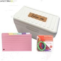 ราคา LUCKYSTORE Tabbed Index การ์ด, 8 ชิ้นแหวน 150 ชิ้น Flash Card Dividers, Desk Organizer กล่องเก็บกล่องเก็บการเรียนรู้หมายเหตุ (57350085767)