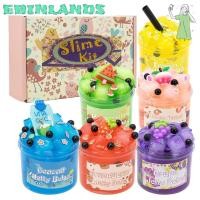 ราคา EBINLANDSFA Slime Kit, ผลไม้กรุบกรอบความเครียดบรรเทา Jelly Cube Slime, นุ่ม 300ml/70ml Glitter Non-Sticky คริสตัล Slime Party Favor ของขวัญ (48758816321)