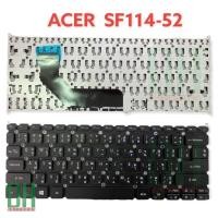 ราคา อะไหล่แป้นพิมพ์ คีย์บอร์ดโน๊ตบุ๊ค Acer Swift 3,10 SF114-52 Laptop Keyboard (40408700351)