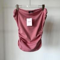 ราคา เสื้อปาดไหล่จีบข้าง ATIPA สีชมพูเข้ม รุ่น Tamie (สีชมพูเข้ม) (28668874322)
