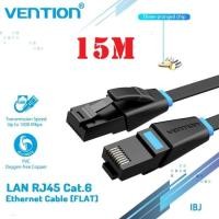 ราคา Vention IBJ Cat6 Cat.6 UTP FLAT Lan Cable 15M - 15 เมตร (46903050476)