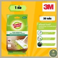 ราคา [3M ผ้าแห้ง] สก๊อตช์-ไบรต์ ผ้าเช็ดเก็บฝุ่น แบบไฟฟ้าสถิตย์ Q600 30 Sheet Dry Refill (28364112896)