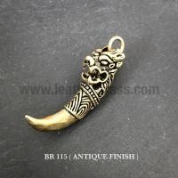 ราคา BR115 จี้ทองเหลืองทำผิวรมดำ (antique) เลียนแบบงานแกะสลักบนงาช้าง จี้สร้อยคอ leatherbrass**ราคาต่อชิ้น** (5239113413)