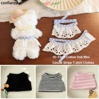 ราคา CONFIANZA ตุ๊กตาลายเสื้อยืดเสื้อผ้า,หลายสไตล์ Casual Retro ลูกไม้ผ้ากันเปื้อน,มินิแฟชั่นสไตล์ชุดยืดหยุ่นเสื้อยืดสําหรับ 10 ~ 15 ซม.ตุ๊กตาผ้าฝ้ายสําหรับ 17 ซม.ตุ๊กตา (54309225923)