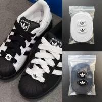 ราคา เหมาะสําหรับ adidas adidas Superstar 2.0 Black White Bow Lace Rope Wide Clover Shoe Buckle (58109125087)
