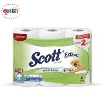 ราคา Scott Extra กระดาษชำระทิชชู่ สก๊อตต์ เอ็กซ์ตร้า ความยาวสองเท่า (6 ม้วน) (11306116333)