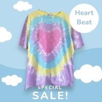 ราคา เสื้อมัดลายหัวใจสีพาสเทล โอเวอร์ไซด์น่ารักๆ เสื้อสงกรานต์ รุ่นHeart Beatพร้อมส่ง (24572623490)