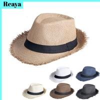 ราคา หมวกฟางคาวบอยปีกกว้าง REAYA กันแดดนุ่มสบายสำหรับผู้ชาย (55558130715)