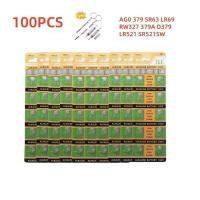 ราคา 10-100 แบตเตอรี่ ชิ้น AG0 379 SR63 LR69 LR521 379A 1.5V แบตเตอรี่ปุ่มสำหรับนาฬิกา ของเล่น รีโมท SR52 (56701228625)