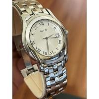 ราคา GUCCI Round face Watches 5500M Quartz Silver Dial Women's SS (25140993392)