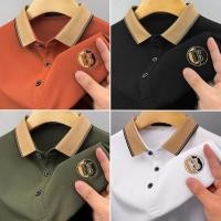 ราคา ใหม่ เสื้อโปโลแขนสั้นลําลอง ผ้าฝ้าย 100% ปักลาย ทรงหลวม ระบายอากาศ สไตล์นักธุรกิจ สําหรับผู้ชาย มี 4 สี (22560520522)