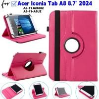 ราคา สําหรับปลอกแท็บเล็ตพีซีสากลสําหรับ ACER ICONIA TAB A8 8.7 นิ้ว 2024 Flip Stand 360° หมุนฝาครอบหนังสําหรับ Acer Iconia Tab A8 A8-11 A24002 A8-11-A5UZ 8.7 นิ้ว (46509082728)