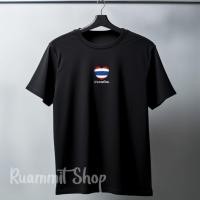 ราคา เสื้อยืดคอกลม สกรีนลายธงชาติหัวใจ T01 (41357607226)