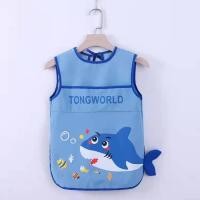 ราคา ชุดเอี๊ยม แขนกุดเด็กกินเสื้อผ้ากันน้ํา ต่อต้าน-สกปรก ภาพวาดเสื้อผ้าผ้ากันเปื้อนภาพวาดเสื้อผ้าฤดูร้อนเด็กอนุบาล ผ้ากันเปื้อน (45409446481)