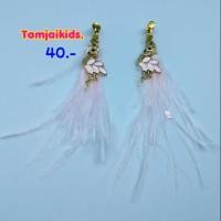 ราคา *ลดราคา*ต่างหูหนีบ สกรู นกชมพู ขนนกชมพูเล็ก (1546868030)