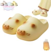ราคา รองเท้าแตะแมว TOHESP, ล่อแมวคิตตี้ด้านล่างกันน้ํา, น่ารักปิดกลับรองเท้าแตะแมวปิดหัวอบอุ่นกลางแจ้งในร่ม (41579410490)