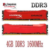ราคา Kingston HyperX Savage DDR3 RAM 4GB DDR3 1600MHz PC3-12800U หน่วยความจําเดสก์ท็อปคอมพิวเตอร์ RAM 1.5V (47207577119)
