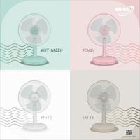 ราคา มิร่า MIRA พัดลมแบบตั้งโต๊ะ รุ่น M-1613 ขนาด 16 นิ้ว 3 ใบพัด (23564931548)
