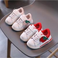 ราคา ง1- รองเท้าผ้าใบเด็กลายสตอเบอรี่ใหม่ (43105782268)