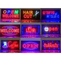 ราคา ป้ายไฟ LED ป้ายไฟ OPEN WELCOME/OPEN/Coffee/HAIR CUT/ยินดีต้อนรับ/Welcome/เปิด-ปิด/อาหารตามสั่ง ป้ายไฟหน้าร้าน (23885948908)