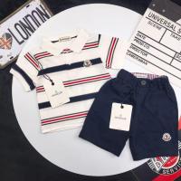 ราคา MONCLER2026 เด็กชายหญิงเสื้อโปโลลายเด็กแขนสั้นฤดูร้อนผ้าฝ้ายบางเสื้อเด็กเสื้อยืด t กางเกงขาสั้นชุดสองชิ้น (56509305262)