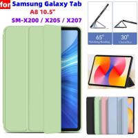 ราคา ฝาครอบหนังแท็บเล็ตสําหรับ Galaxy Tab A8 สําหรับ Samsung Galaxy Tab A8 10.5 SM-X200 SM-X205 SM-X207 ขาตั้งซิลิโคน (45551620513)