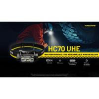 ราคา ไฟคาดศีรษะ NITECORE HC70UHE สว่าง 1600 LUMENS ส่องไกล 156 เมตร (28434557880)