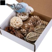 ราคา Natural Bird Foraging Toys ของเล่นนกแก้ว Shredding Chewing Foraging ของเล่นสําหรับค๊อกคาเทลคอนัวร์ (53556897643)