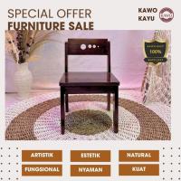 ราคา เก้าอี้ที่นั่งเด็กไม้สัก | ม้านั่งเด็กธรรมชาติสไตล์มินิมอลพร้อมพนักพิงสามรู (47257253203)