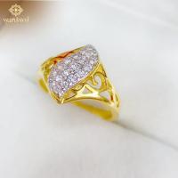 ราคา แหวนเพชรลายใบไม้ เครื่องประดับไทย พูนทรัพย์ มีใบรับประกัน ใส่ติดตัว ใส่ออกงาน งานบุญ RD21R300 (24381968365)