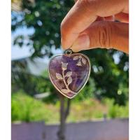 ราคา จี้หินอเมทิสต์ รูปหัวใจ หินแท้100% จี้อเมทิสต์ จี้หินแท้ จี้หัวใจ อเมทิตส์ธรรมชาติ (24921552554)