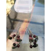 ราคา ต่างหูพวงองุ่นหิน งานจิวเวอร์รี่ (24106389538)