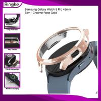 ราคา Ringke Galaxy Watch 5 Pro 45mm Slim Chrome Rose Gold (40505736966)