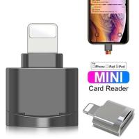 ราคา เครื่องอ่านการ์ด Lightning OTG Micro SD TF Adapter Data Transfer iPhone iPad Plug Play Backup Photo Video ขยายจัดเก็บข้อมูลเครื่องอ่านหน่วยความจําภายนอกโลหะ Mini Portable HP อุปกรณ์เสริม Apple รองรับ 