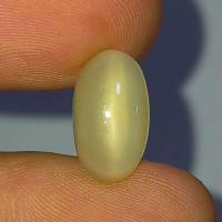 ราคา พลอย หลังเบี้ย มูนสโตน มุกดาหาร ธรรมชาติ ดิบ แท้ ( Unheated Natural Moonstone ) 3.81 กะรัต (53205689295)